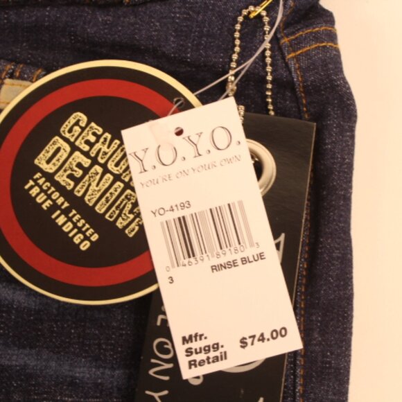Vintage YOYO Rinse Blue Stretch Jeans - Picture 9 of 13